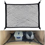 Ccykxa filet voiture pour chien coffre de rangement camping car, 80�60cm peut �tre �tendu avec 4 crochets ...