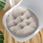 Ccykxa galette de chaise rond, g�om�trie simple coussin de chaise lin, lavable de coussin chaise, coussin ...