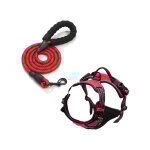 Harnais veste et longe anti traction pour chiens, colliers, harnais et laisses pour chiens, accessoire ...