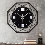 Ccykxa horloge murale en m�tal grande horloge murale silencieuse sans tic - tac pendule murale style ...