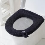 Ccykxa housse de si�ge de toilette wc doux et chaud, lavable, g�n�rique abattant lavable coussin de si�ge ...