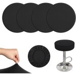 Ccykxa housse tabouret rond, 4 housse chaise bar extensible, diamtre 28 - 38 cm, housse tabouret de ...