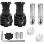Ccykxa kit de fixation cuvette wc pour toilettes suspendues au mur, comprenant des charni�res de fixation ...