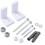 Ccykxa kit fixation wc au sol, vis fixation wc, fixation sur pied toilet, kit de fixation cuvette wc ...