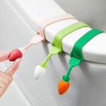 Ccykxa l�ve - abattant de toilette en silicone levier d'abattant de toilette r�glable accessoires de ...