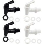 Ccykxa noir, blanc plastique robinet, robinet de tonneau, distributeur de boissons, pour fermenter le ...