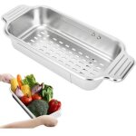 Ccykxa passoire evier, tamis de cuisine inox passoire r�tractable egouttoir evier cuisine, pour laver ...