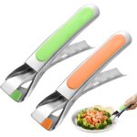 Ccykxa pince � vaisselle antid�rapante, anti - br�lure pince pour friteuse � air en acier inoxydable ...