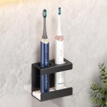 Ccykxa porte brosse � dents electrique 2 trous, support brosse � dent �lectrique mural, range brosse ...