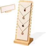 Ccykxa pr�sentoir � colliers, pr�sentoir � bijoux en bois 12 emplacements, support pour colliers, rangement ...
