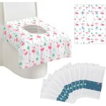 Ccykxa - protege cuvette wc jetable, 10 tapis de papier de sige de toilette portable flamingo pattern ...