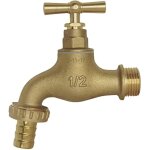 Ccykxa - robinet d'arrosage  clapet - arrive 15 / 21 - nez 20 / 27 - laiton bross - raccord au nez ...