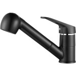 Ccykxa - robinet de cuisine noir avec douchette extractible 2 jets mitigeur vier  360 en laiton robinetteri ...