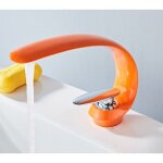 Ccykxa robinets de lavabo salle de bains laiton vier mitigeur mitigeur monotrou vanit grue lavabo art ...