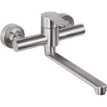 Ccykxa robinet mural cuisine, mitigeur mural inoxydable, pivotant  360 pour vier de cuisine, eau chaude ...