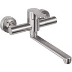 Ccykxa robinet mural cuisine, mitigeur mural inoxydable, pivotant  360 pour vier de cuisine, eau chaude ...