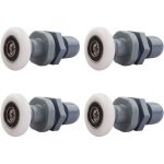 Ccykxa roulettes pour porte de douche, 4 roulettes en laiton pour porte de douche coulissante, en remplacement ...