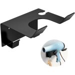 Ccykxa support de s�che - cheveux avec colle + vis - double installation - sans per�age - noir - support ...