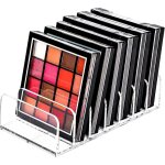 Transparent, s, palettes organisateur organisateur de maquillage en plastique  7 compartiments eyeshadow ...