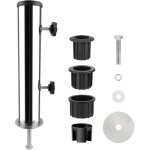 Ccykxa tube universel en acier inoxydable, kit de support de parasol en acier inoxydable, acier inoxydable ...