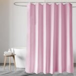 Ccykxaa 180 200cm rose rideau de douche tissu, rideaux de douche imperm�able et lavable, rideau salle ...