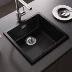 Cecipa max - jamais utilise] 45 x 44 x 20 cm evier en quartz et rsine, evier 1 bac en granit, evier ...