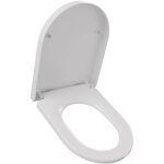 Cecipa max - abattant wc frein de chute, si�ge de toilettes en forme de d, blanc couvercle de toilette ...