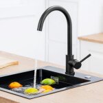 Cecipa max - mitigeur de cuisine en acier inox , robinet vier  eau froide et chaude, rotatif  360 ...