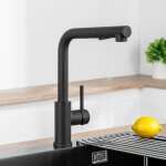 Cecipa max robinet cuisine, noir mitigeur cuisine douchette vier cuisine pivotant  360, vier  pulvrisate ...
