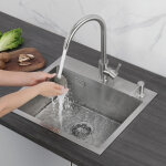 Cecipa - vier de cuisine 1 bac, �vier de cuisine 50 x 45 x 18, 5 cm, �vier de cuisine carr� inoxydable ...