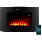 Cecotec chemin�e �lectrique d�corative 35  avec t�l�commande et wifi readywarm 3560 curved flames connected. ...