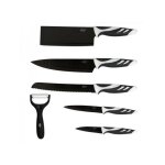 Cecotec - couteaux set de 6 couteaux swiss noir noir