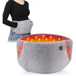 Ceinture chauffante avec connexion usb - coussin de massage �lectrique et portable pour le bas du dos ...