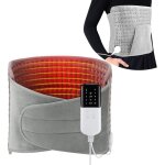 Ceinture chauffante lombaire avec poche de chauffe main, coussin chauffant lectrique 125 x 30 cm, 10 ...
