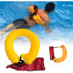 Ceinture de gilet de sauvetage gonflable portable pour adultes avec bandes rflchissantes et sifflet ...
