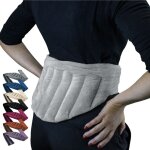 Ceinture lombaires chauffante avec bandes auto - agrippantes rglable taille 36  54 - gris clair - vivezen ...