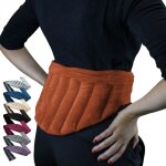 Ceinture lombaires chauffante avec bandes auto - agrippantes rglable taille 36  54 - terracotta - vivezen ...