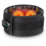 Ceinture de massage chauffante � lumi�re rouge, appareil de th�rapie de massage par vibrations, ceinture ...