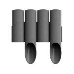 Cellfast - palissade de jardin 4 éléments 2, 3 m boîte graphite Cellfast - palissade de jardin 4 éléments 2, 3 m boîte graphite