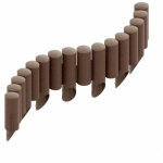 Cellfast - palissade de jardin lot de 4, 2, 3 m, boîte marron Cellfast - palissade de jardin lot de 4, 2, 3 m, boîte marron