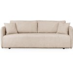 Celsy - canap� 3 places convertible avec coffre en tissu beige