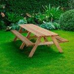 Cémonjardin - table de pique - nique en bois 12 personnes Cémonjardin - table de pique - nique en bois 12 personnes