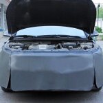 (cendre?3 pi�ce automobile couverture magn�tique �tanche avec crochets m�canicien tapis de protection ...