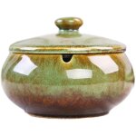 Cendrier en c�ramique avec couvercle, coupe - vent, pour une utilisation int�rieure ou ext�rieure