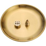 Cendrier en forme de gourde en laiton pour porte - encens - design 3 en 1(1414cm)