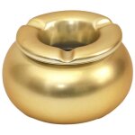 Cendrier de style marocain  royal  - dor mat ou brillant - d 10 cm - livraison gratuite