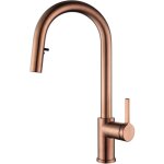 Ceramia timeless mitigeur d'�vier � levier en acier inoxydable avec douchette extractible, monotrou, ...