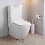 Ceramia wc � poser sans bride en c�ramique + abattant softclose + r�servoir de chasse, alimentation par ...