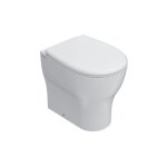 Ceramica globo - vase sur pied 52x36x h 43 cm en cramique blanc brillant grace - avec abattant wc soft ...