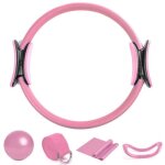 Cerceau de fitness, kit essentiel de pilates pour femmes 5 pcs, anneau de pilates, ballon de yoga, pour ...